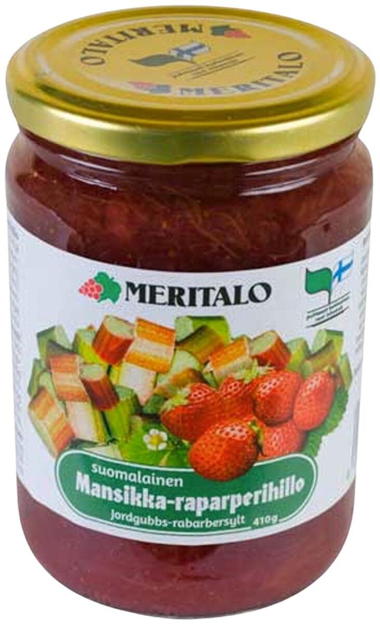 Meritalo Suomalainen Mansikka-raparperihillo 410g