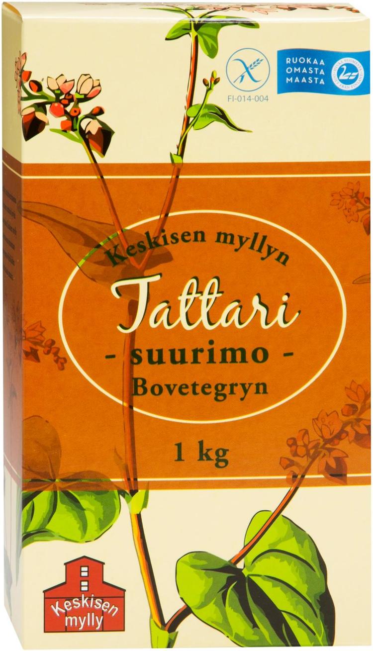 Keskisen Myllyn Kotimainen täysjyvä tattarisuurimo 1kg