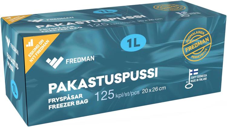 Fredman pakastuspussi  1l x 125kpl