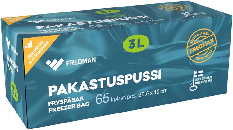 Fredman pakastuspussi 3l 65kpl