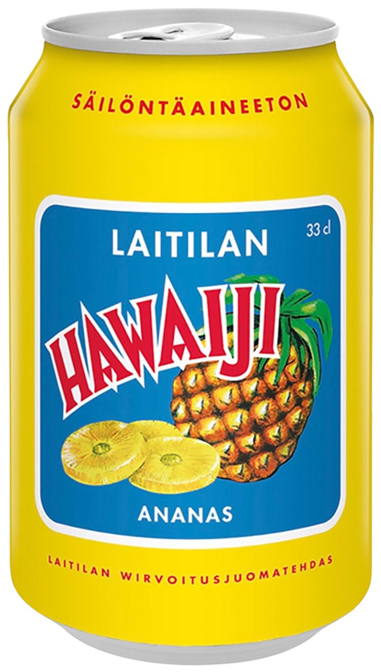 Laitilan Hawaiji 0,33L ananaksenmakuinen limonaadi