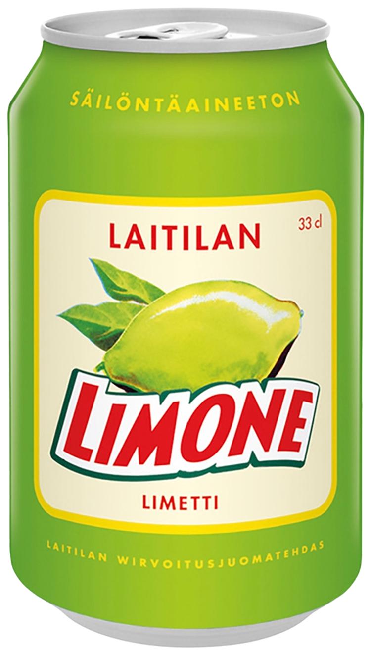 Laitilan Limone 0,33L limetinmakuinen limonaadi