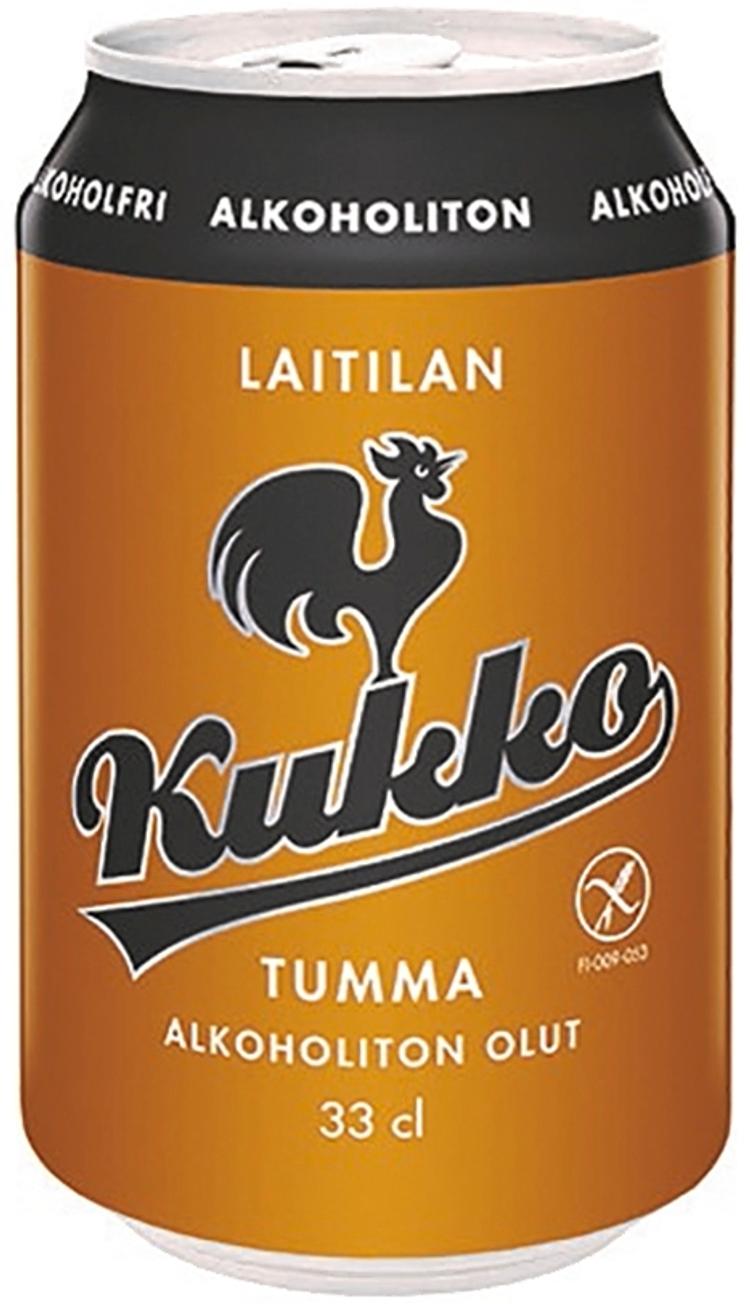 Laitilan Kukko Tumma Alkoholiton 0,33L lagerolut