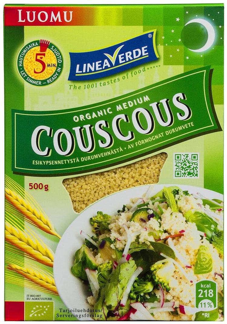 Linea Verde medium durumvehnä luomu couscous 500g