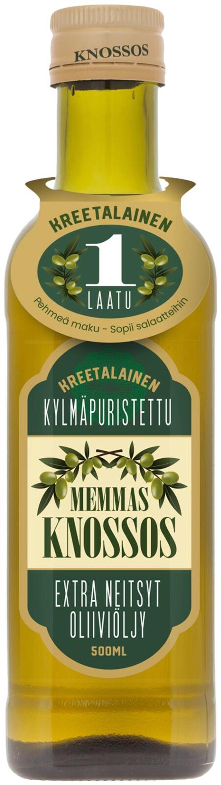 Memmas Knossos Extra Neitsytoliiviöljy 500 ml