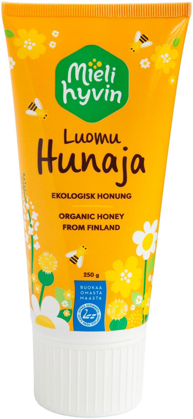 Mielihyvin 250g hunajatuubi luomu