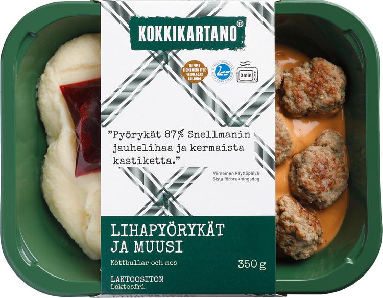 Kokkikartano Lihapyörykät ja muusi 350g