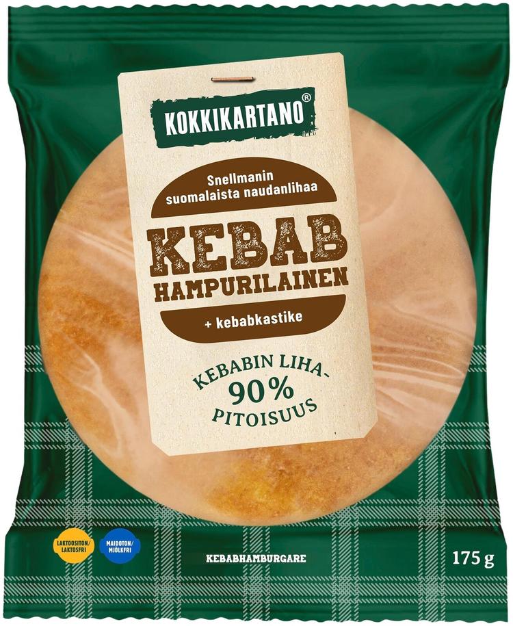 Kokkikartano Kebabhampurilainen 175g