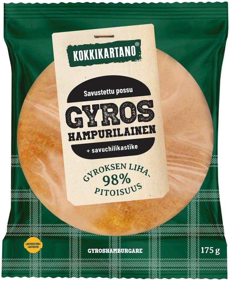 Kokkikartano Gyros Hampurilainen 175g