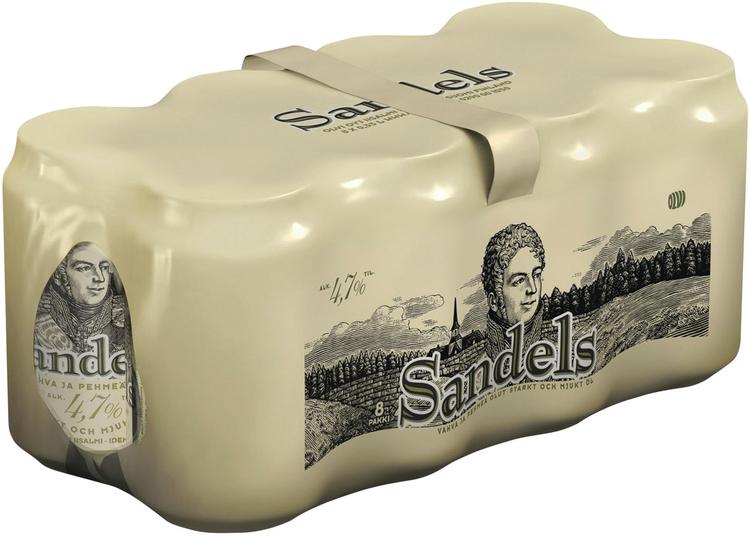 8 x Sandels 4,7% olut 0,33 l tlk kutiste