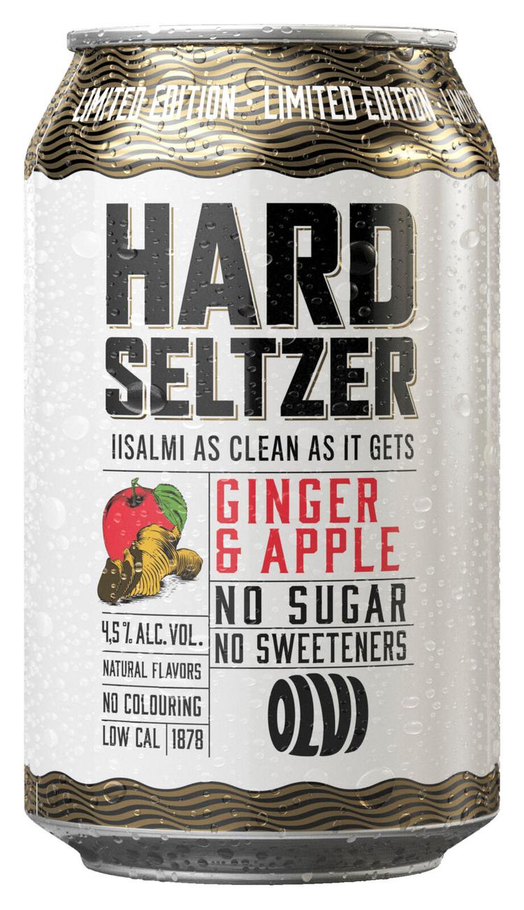 OLVI Hard Seltzer Ginger & Apple 4,5% 0,33 l tlk