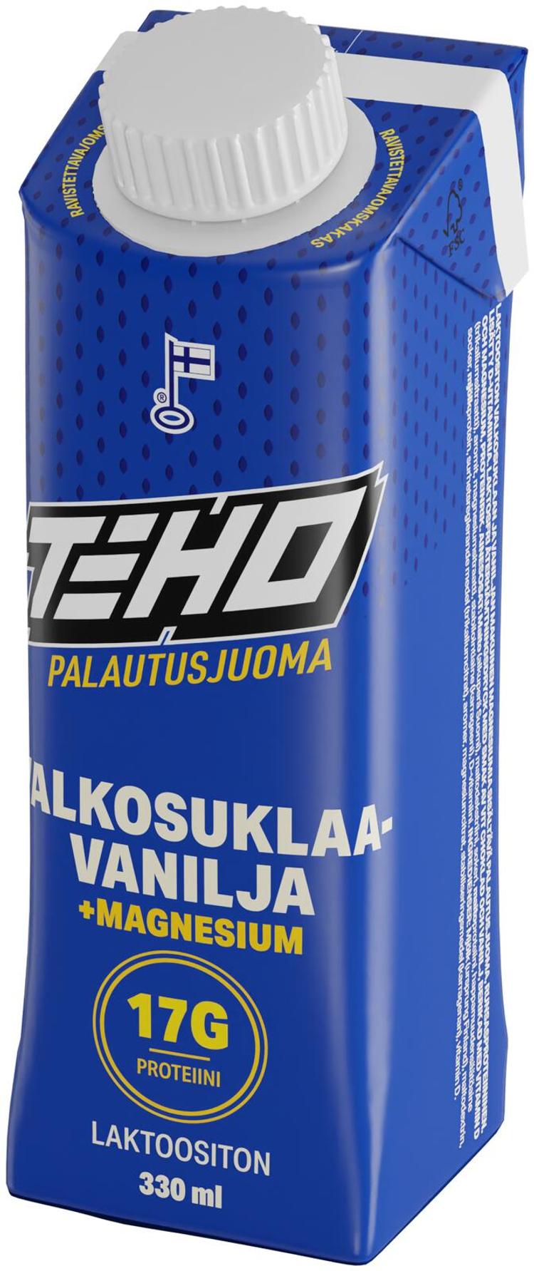 TEHO Valkosuklaa-Vanilja + Mg palautusjuoma 0,33 l