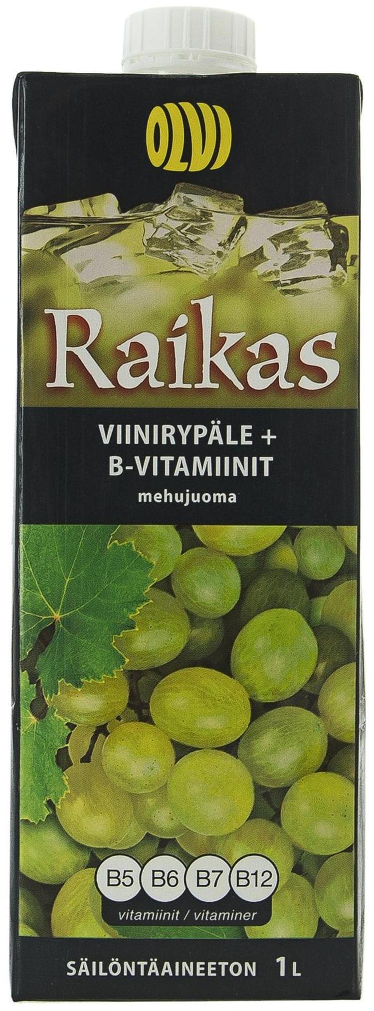 OLVI Raikas Viinirypäle + B-vitamiinit Mehujuoma 1,0 L | S-kaupat Ruoan ...