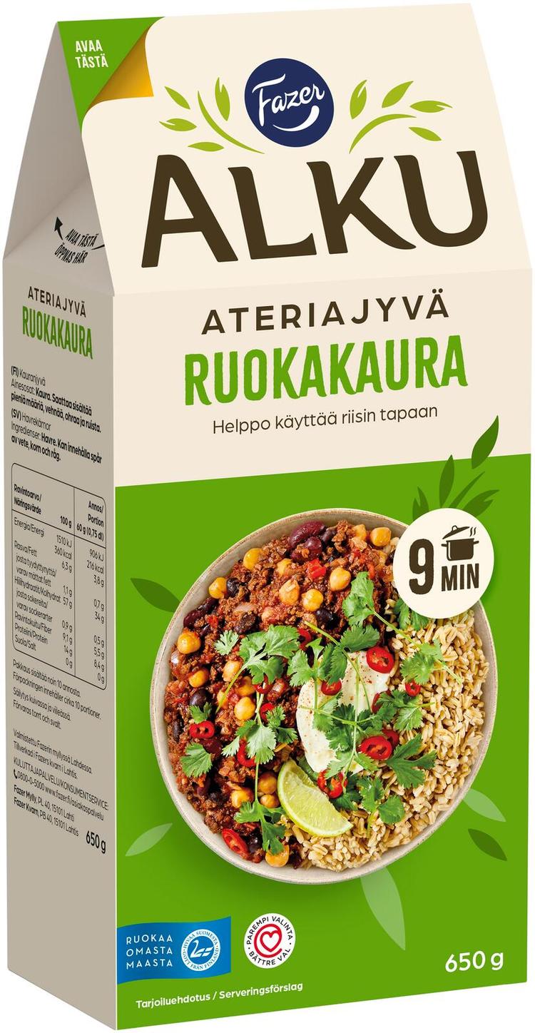 Fazer Alku Ruokakaura ateriajyvä 650 g