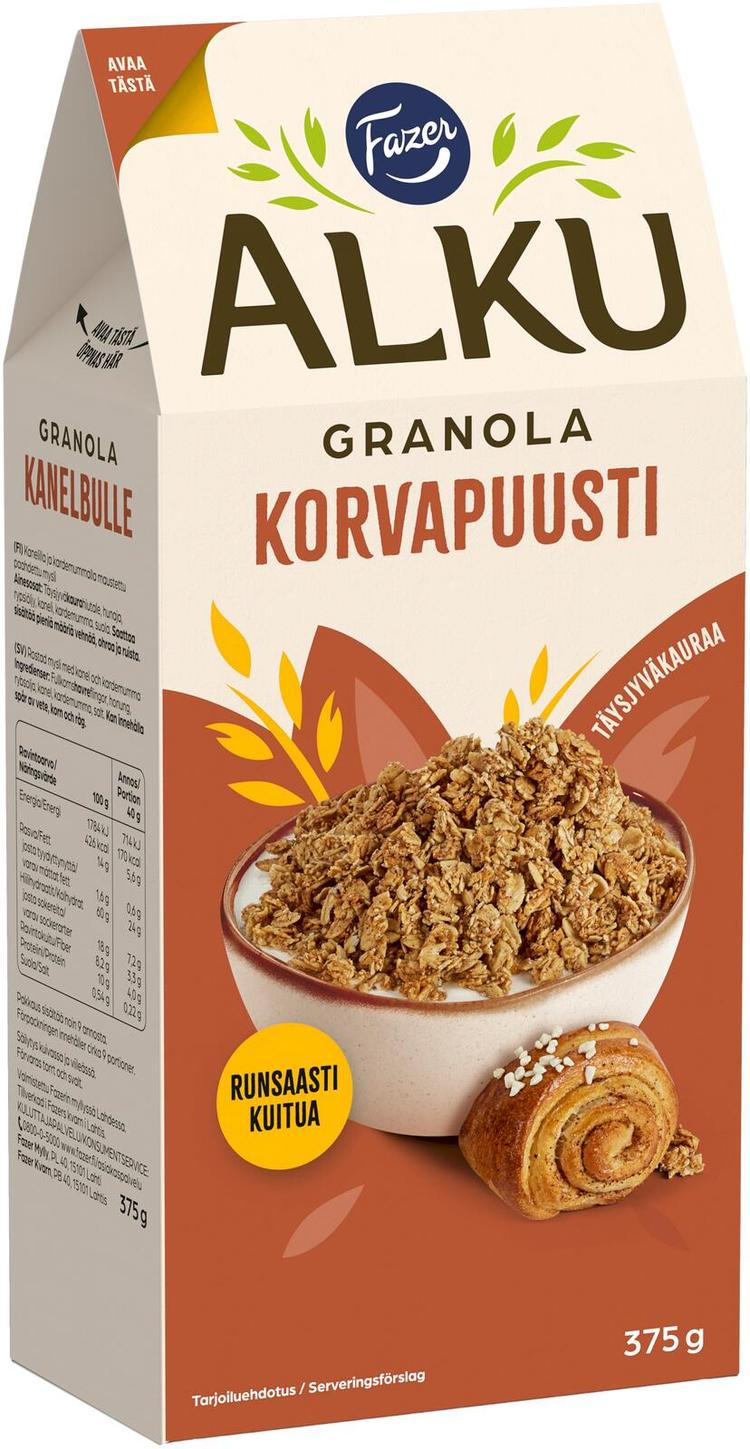 Fazer Alku Korvapuustigranola 375 g