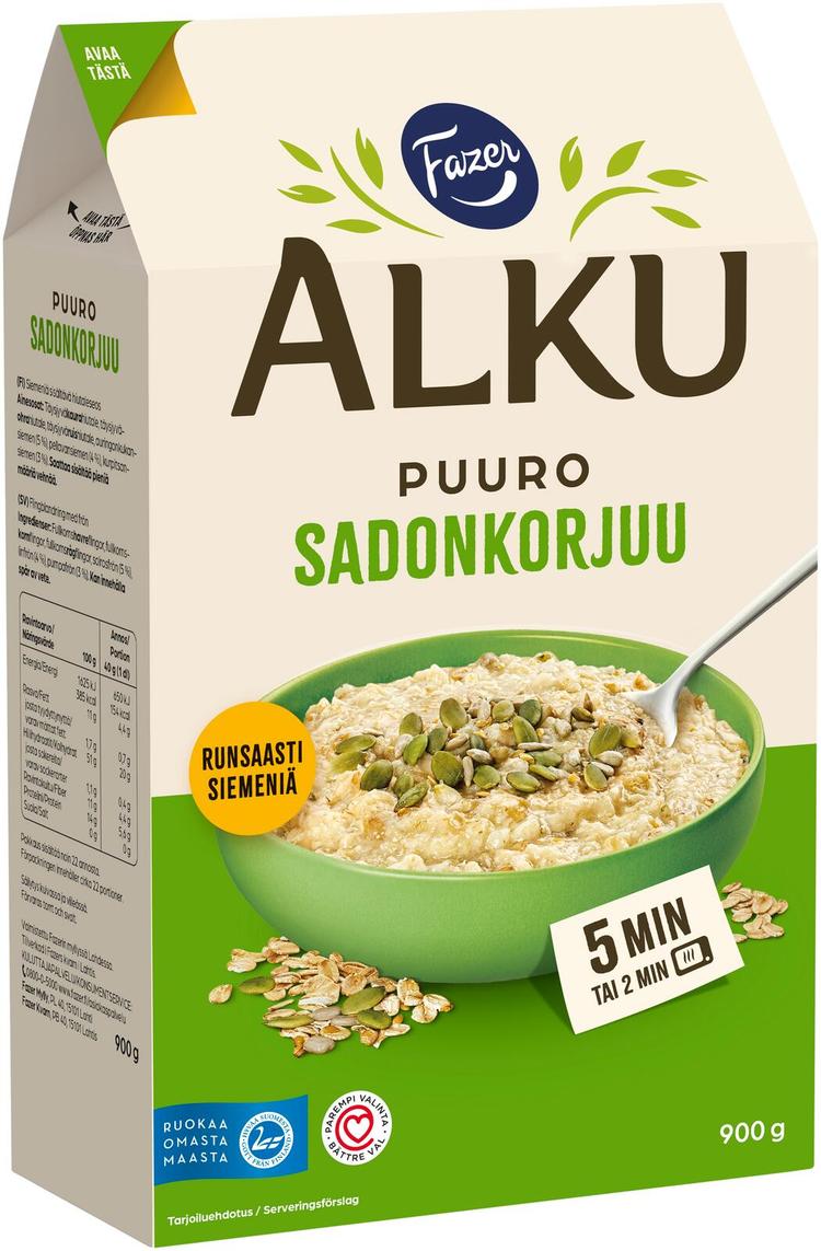 Fazer Alku Sadonkorjuupuuro 900 g