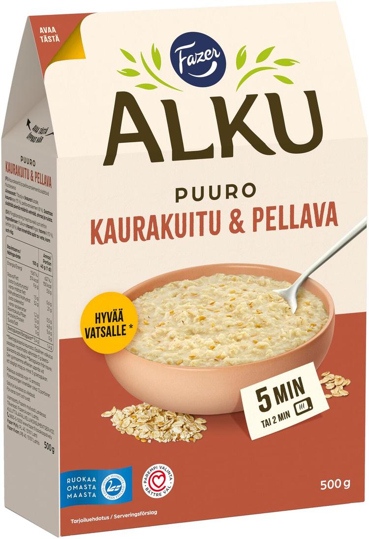 Fazer Alku Kaurakuitu & pellava puuro 500 g