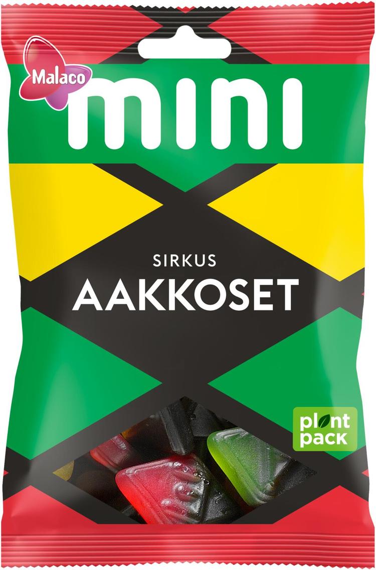 Malaco Aakkoset Mini Sirkus makeissekoitus 120g