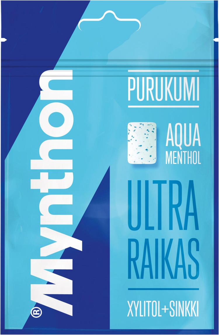 Mynthon Aqua Menthol ksylitolipurukumi 44g