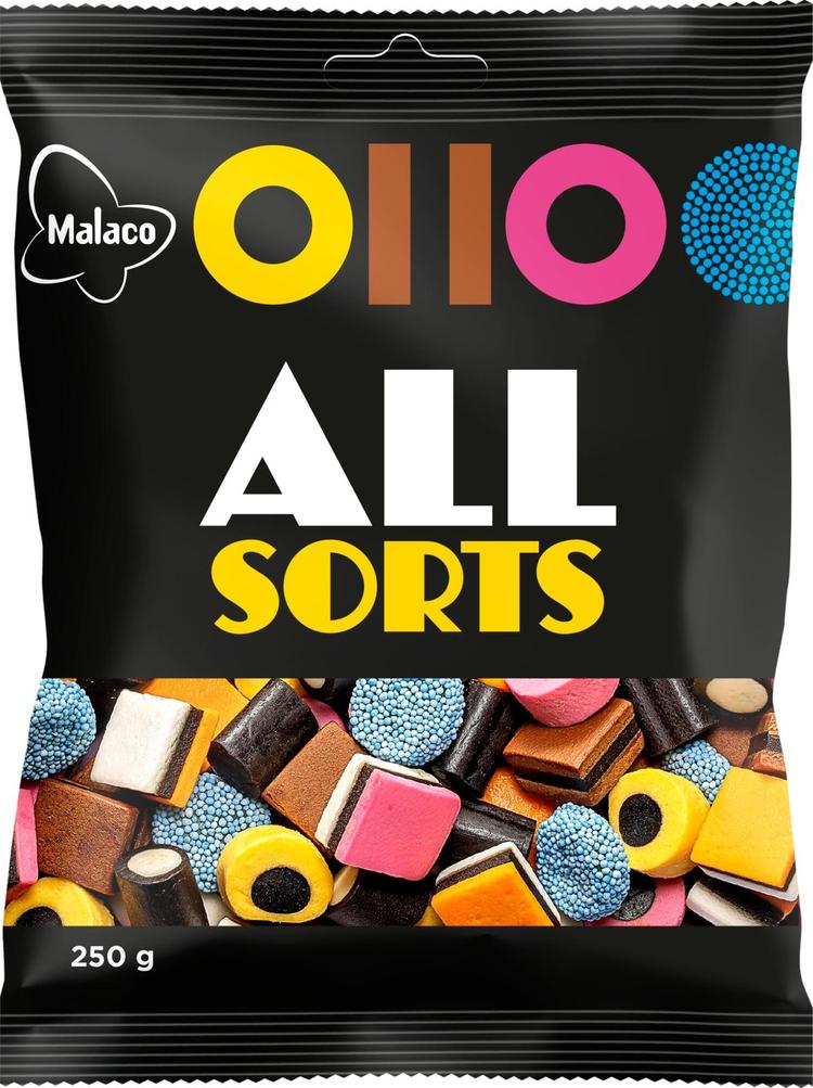 Malaco Allsorts Original lakritsisekoitus 250g