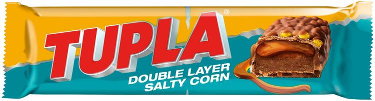 Tupla Double Layer Salty Corn suklaapatukka 48g