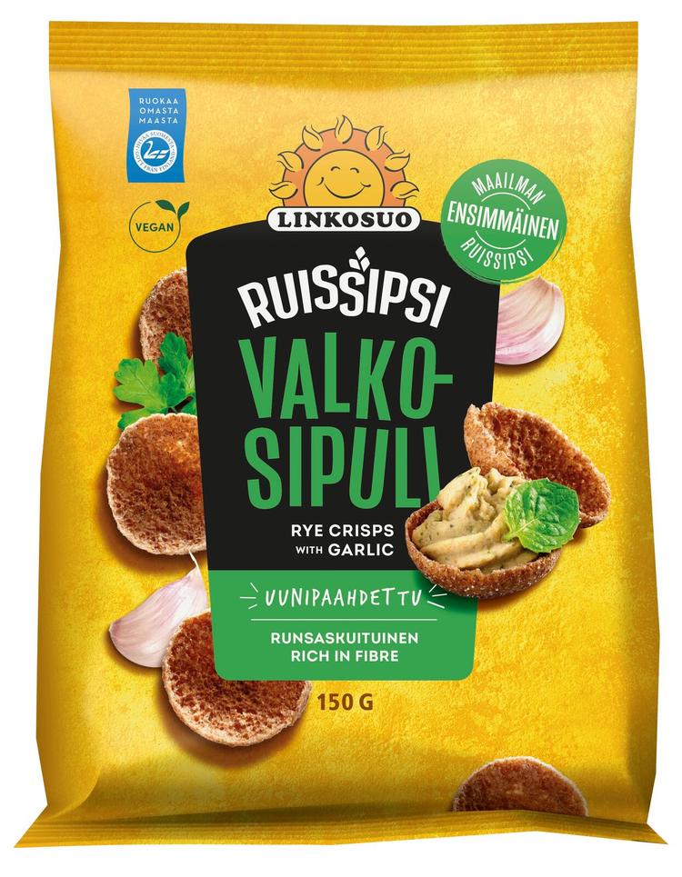 Linkosuo Ruissipsi valkosipuli 150g