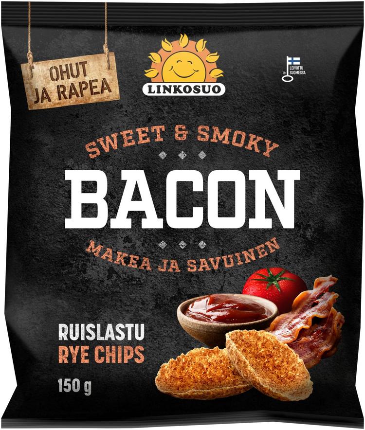 Linkosuon Ohut Ruislastu Bacon 150 g