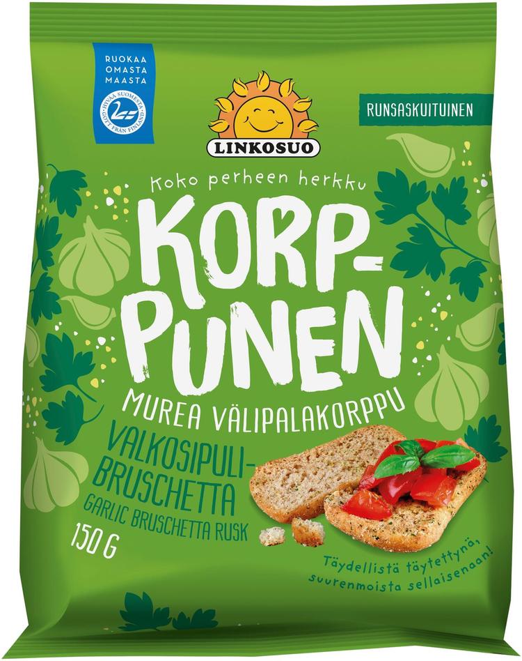 Linkosuo Korppunen Valkosipuli-bruchetta 150 g