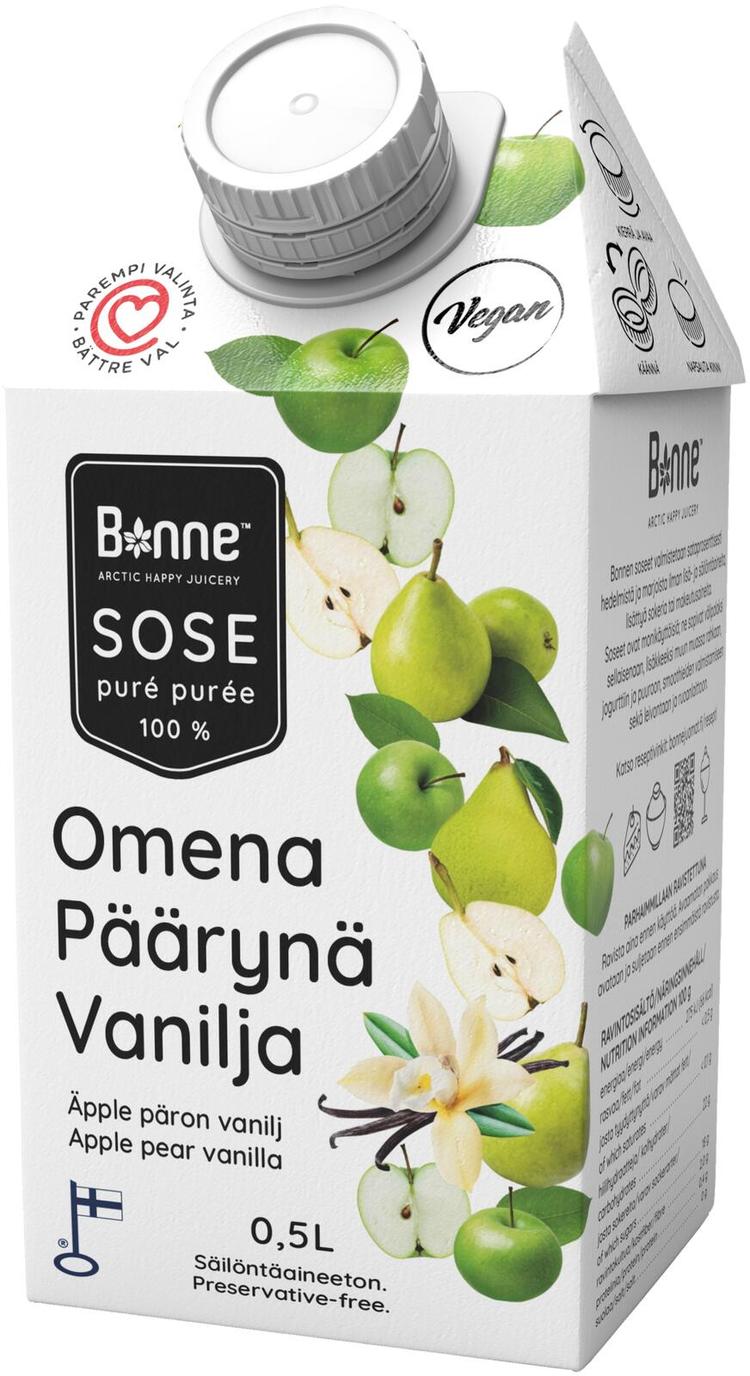 Bonne Omena-päärynä-vaniljasose 0,5L