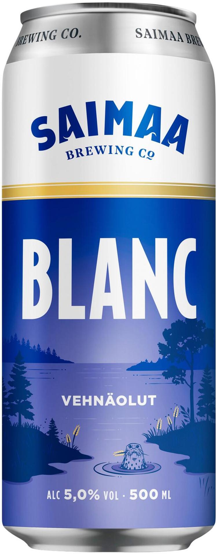 Saimaa Blanc 5,0% olut 0,5l tölkki