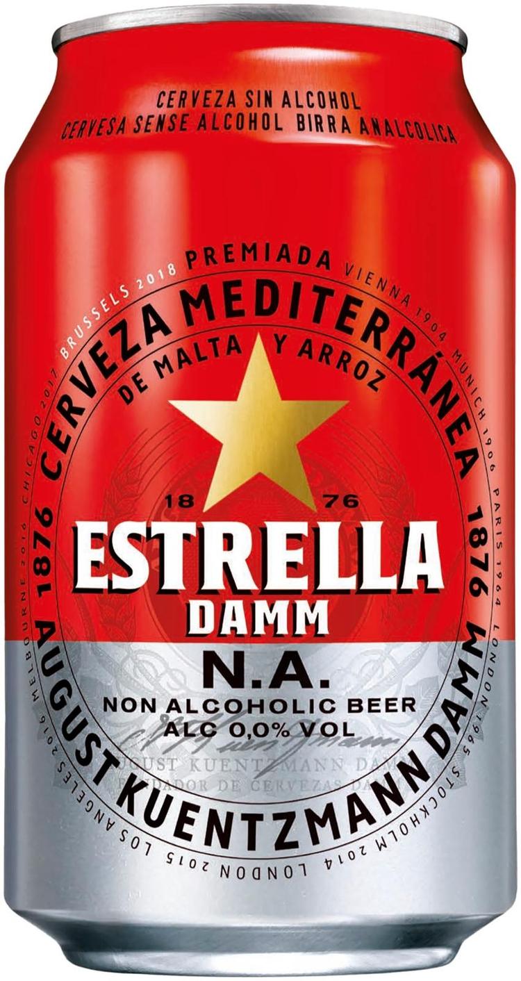 Estrella Damm N.A. 0,0% 0,33l alkoholiton oluttölkki