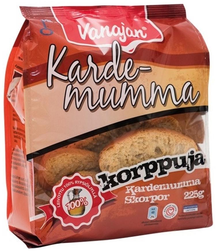 Vanajan Kardemummakorppu 225g