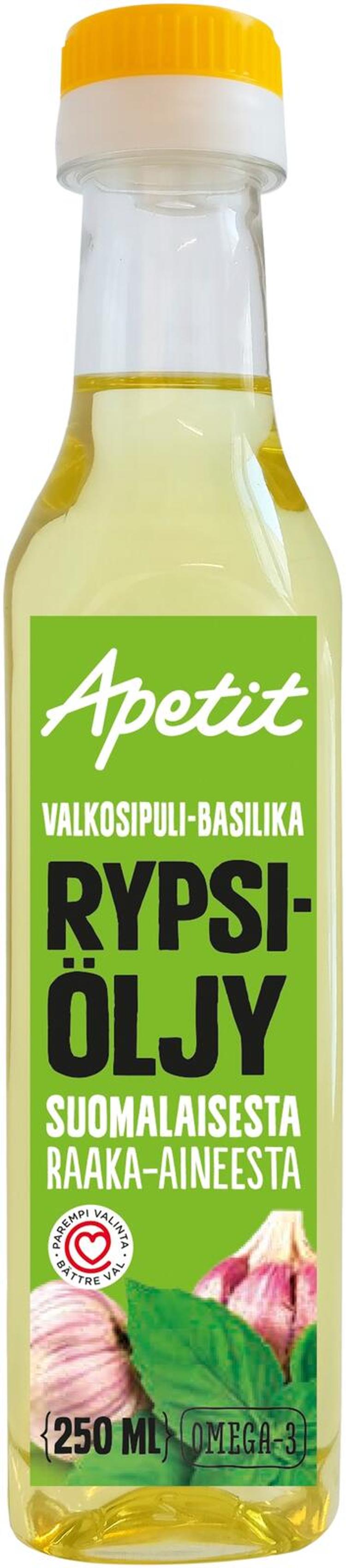 Apetit 250ml rypsiöljy valkosipuli-basilika