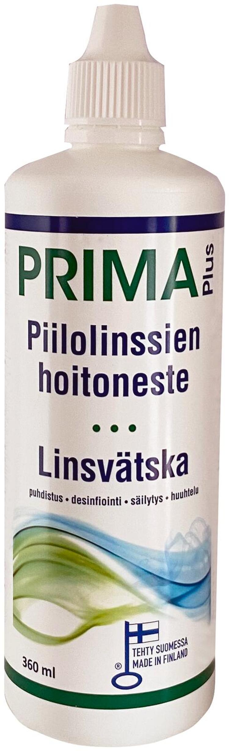 Prima Plus 360ml piilolinssien hoitoneste