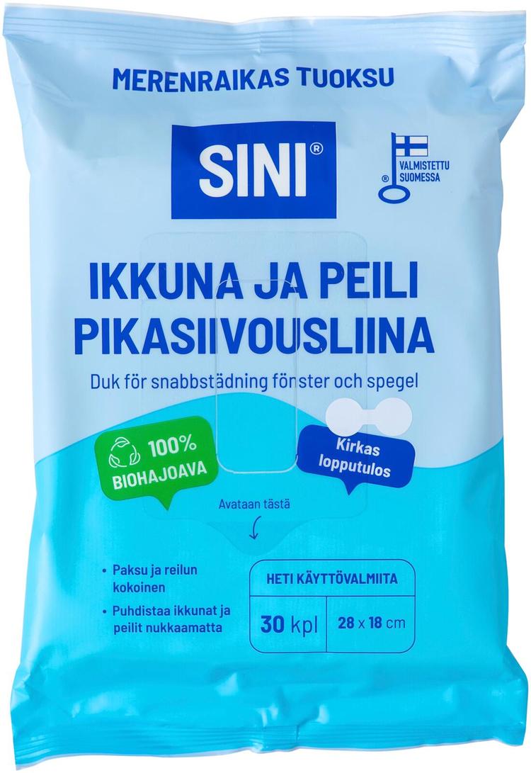 Sini Ikkuna ja peili pikasiivousliina 30 kpl