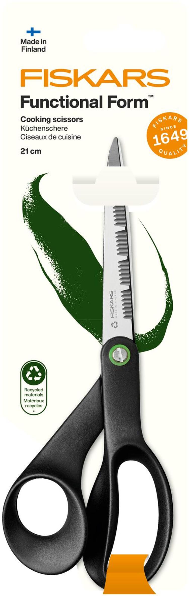 Fiskars FF ReNew keittiösakset 21 cm