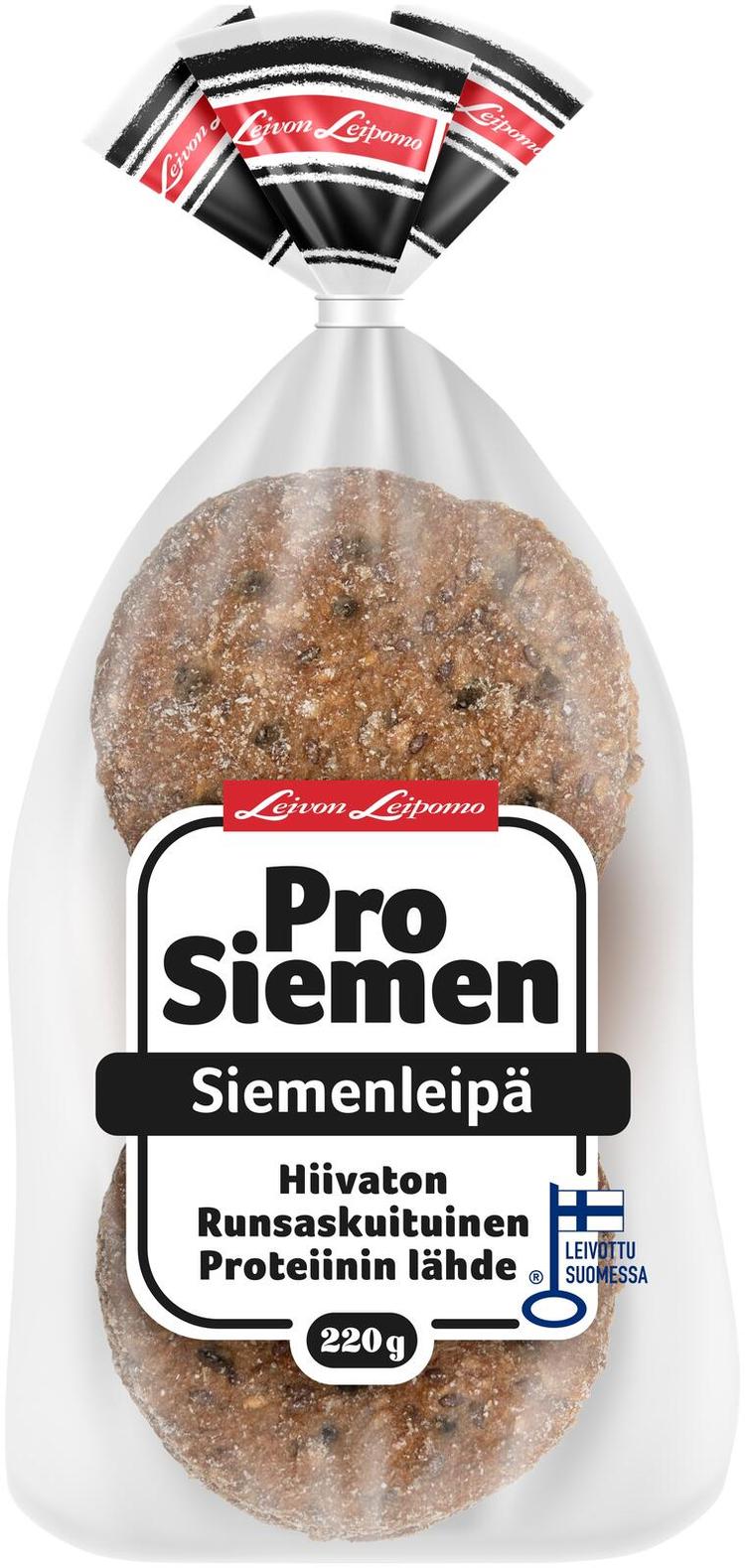 Leivon Leipomo ProSiemen 220g siemenpalaleipä