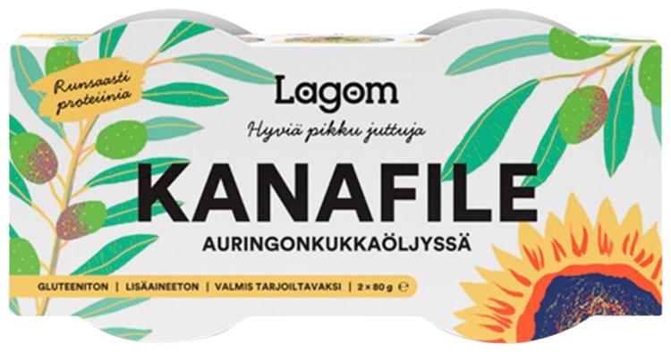 Lagom 14x(2x80/52g) Kanafile auringonkukkaöljyssä