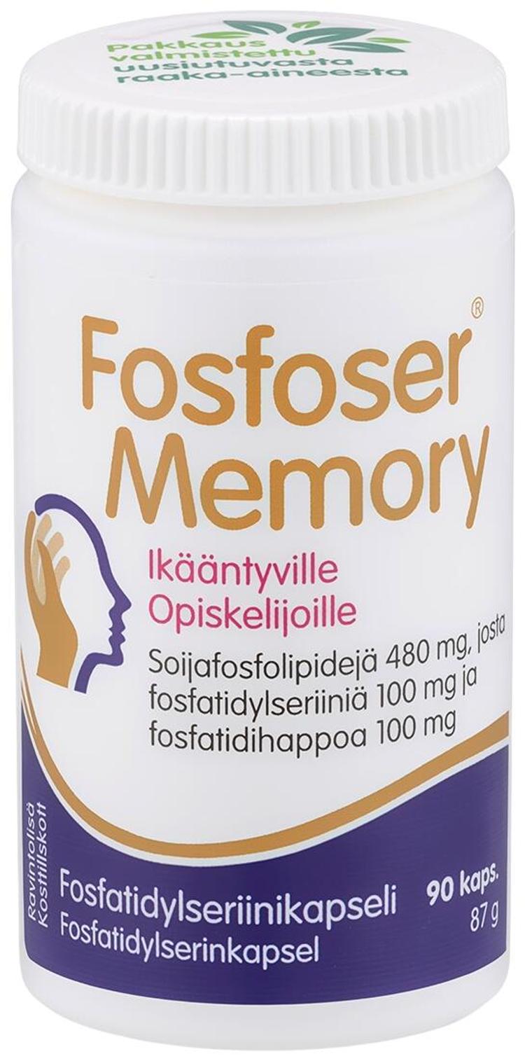 Fosfoser Memory fosfatidylseriinikapseli soijasta 90 kaps