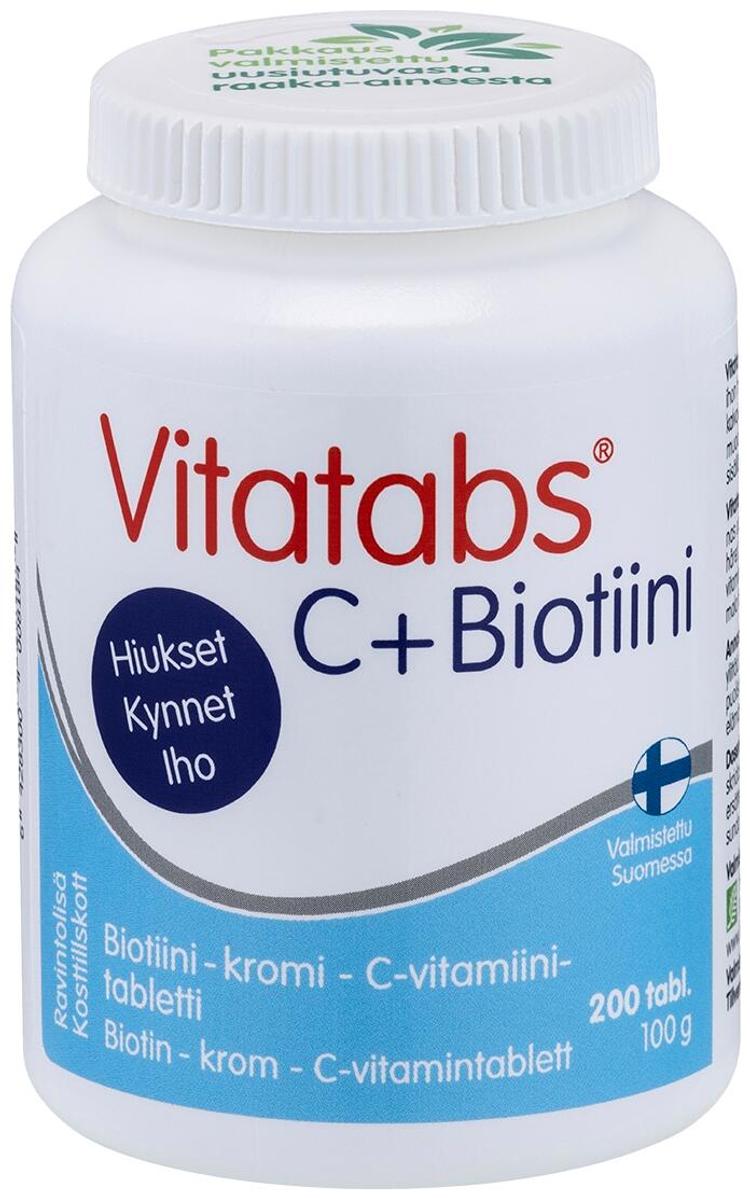 Vitatabs C + Biotiini  kromi-biotiini-C-vitamiinitabletti 200 tabl