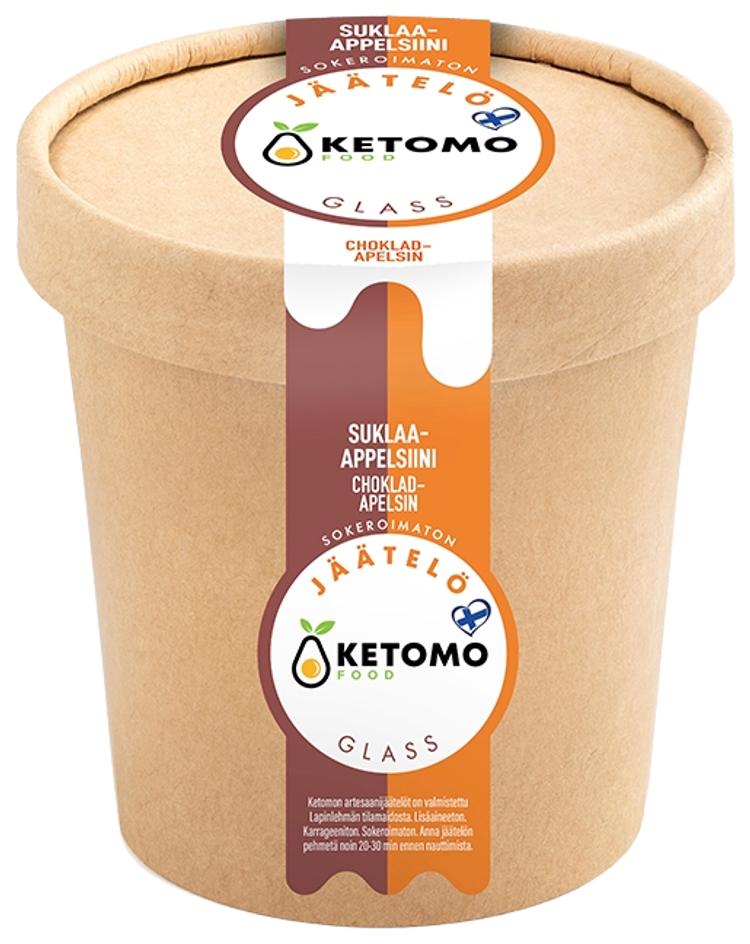 Ketomo Food Suklaa-appelsiinijäätelö 473ml