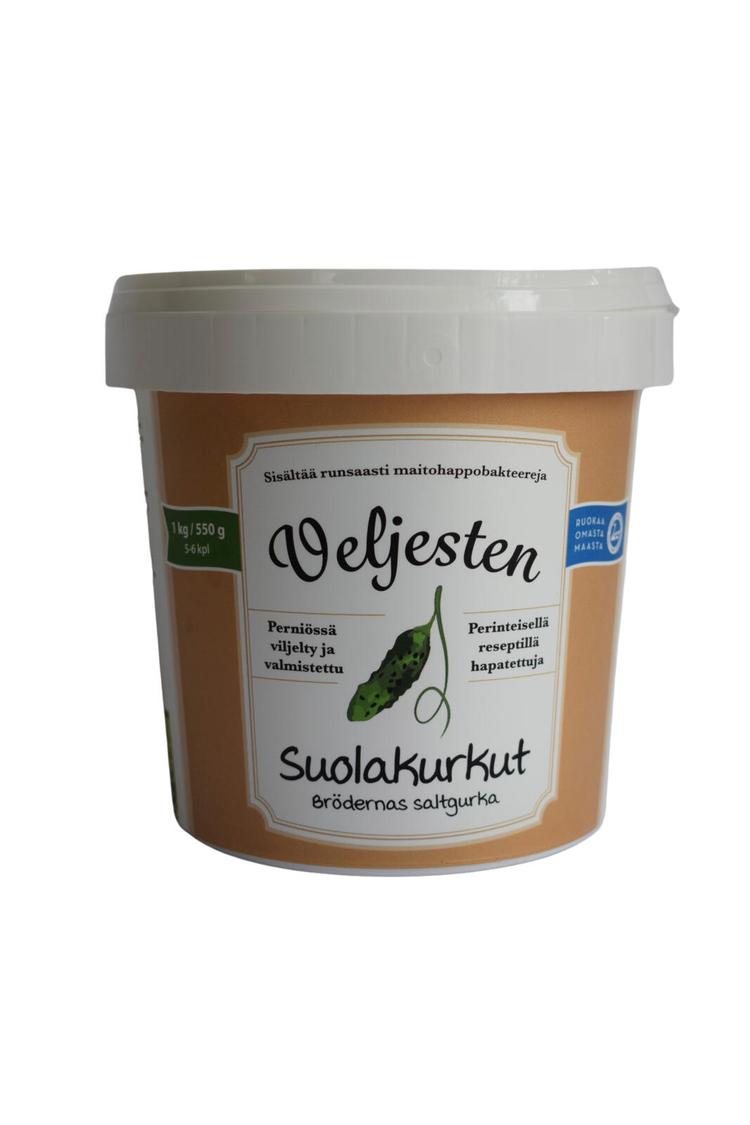 Veljesten suolakurkut 550G