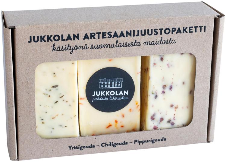 Jukkolan artesaanijuustopaketti 450 g