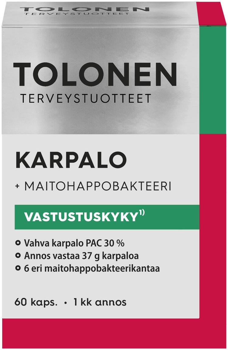 Tolonen Karpalo +maitohappobakteeri 60kaps