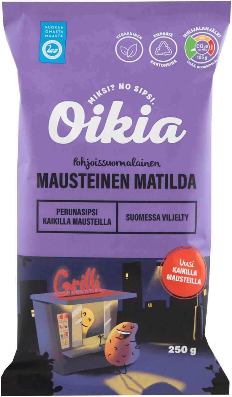 Oikia Mausteinen Matilda kaikilla mausteilla perunalastut 250g