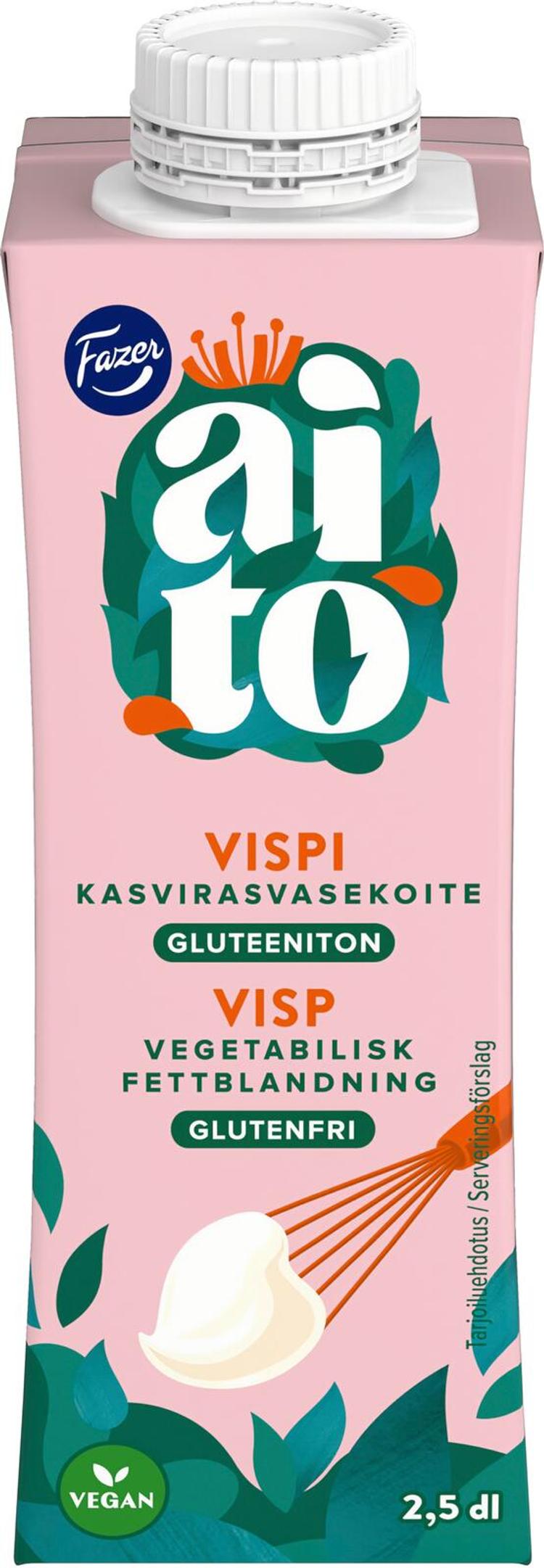 Fazer Aito Vispi 2,5 dl, gluteeniton vispautuva kasvirasvavalmiste