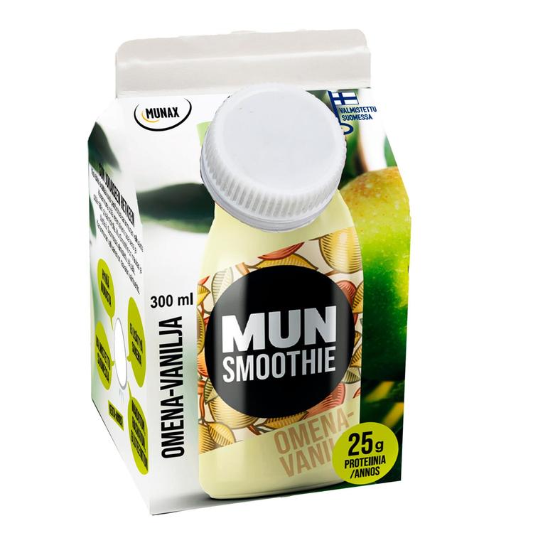 MunSmoothie Omenan ja vaniljan makuinen välipalajuoma 300ml