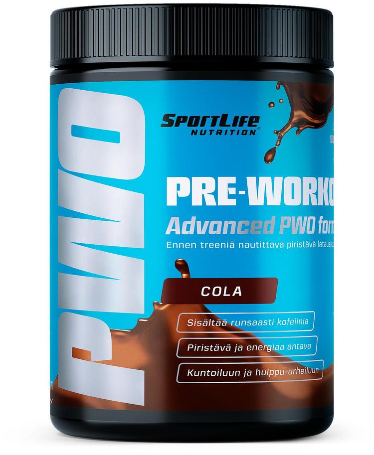 SportLife Nutrition Pre-Workout 250g cola Tehonlisäysjuomajauhe