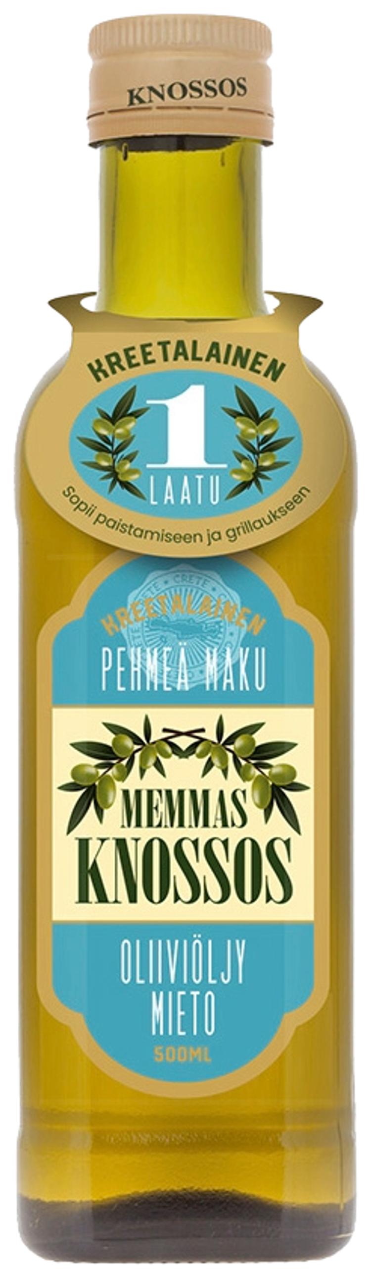 Memmas Knossos Oliiviöljy mieto 500 ml