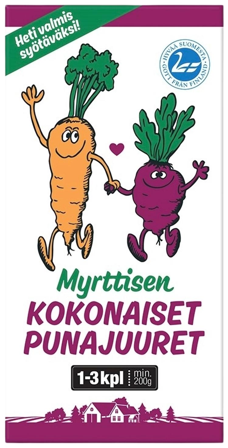 Myrttisen kokonaiset punajuuret 1-3 kpl 200g